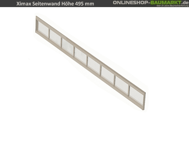 Ximax Seitenwand 491 x 49 cm Mattbraun