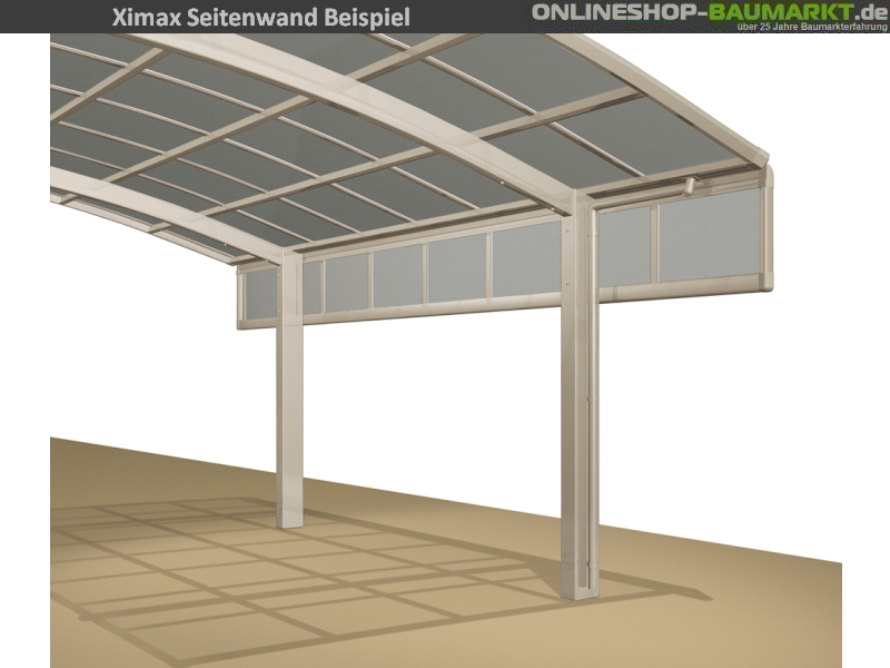 Ximax Seitenwand 491 x 49 cm Mattbraun