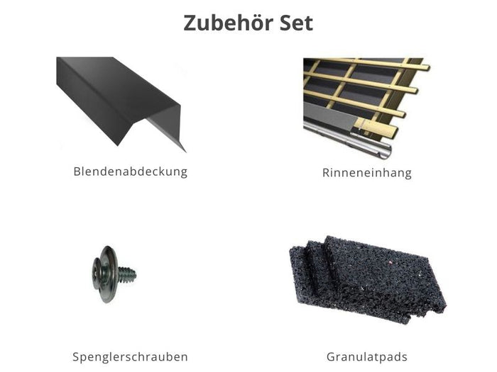 Zubehör Set für Karibu Gartenhaus Schönbuch 1, 38 mm 2-Raum-Haus - terragrau