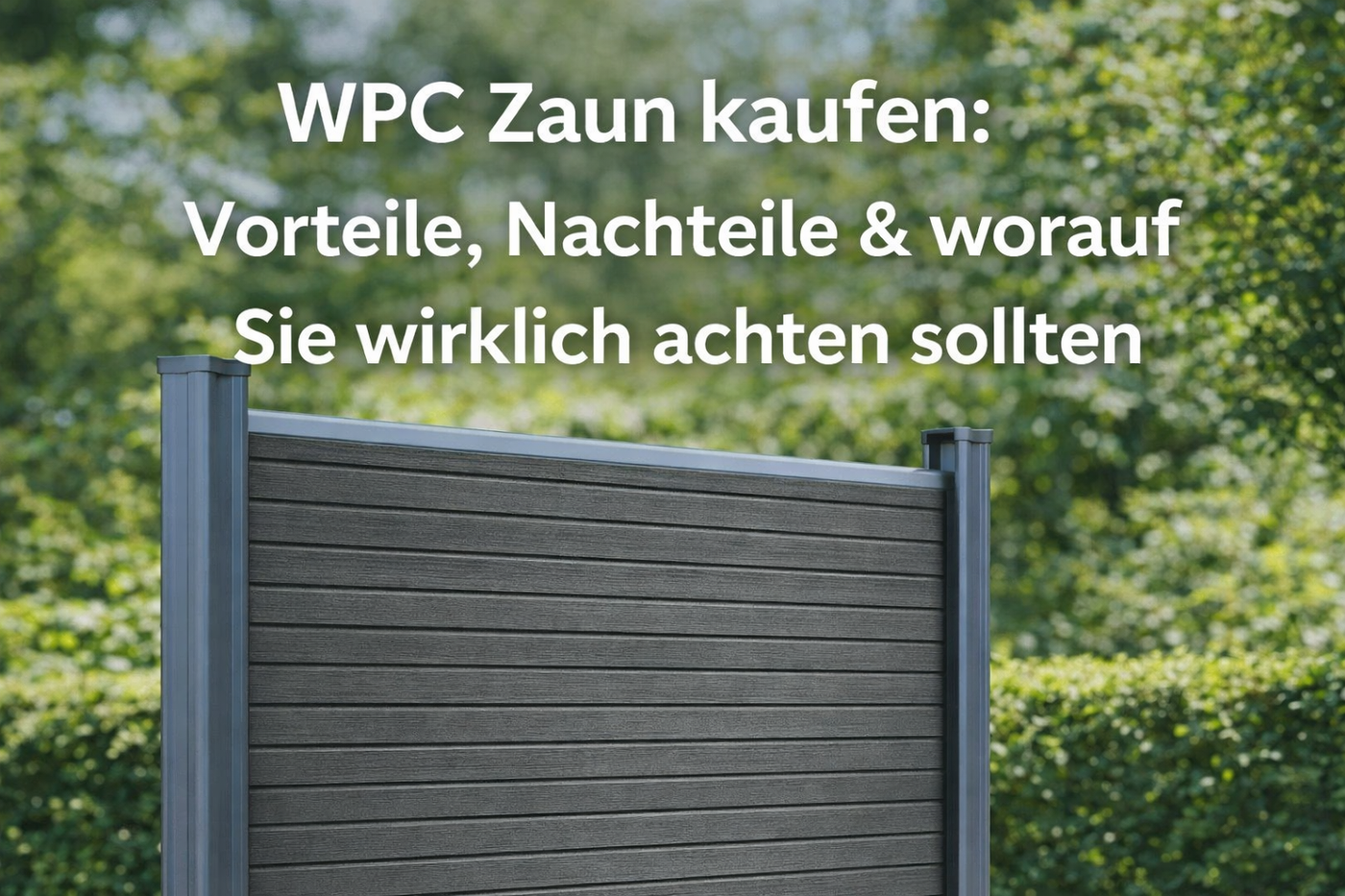 Faktencheck: WPC Zaun kaufen