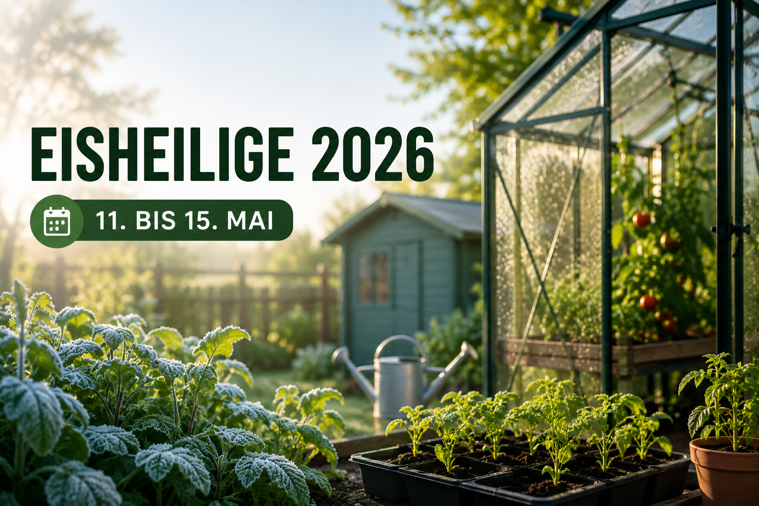 Eisheilige 2026: Mit dem richtigen Gewächshaus sicher durch den letzten Frost