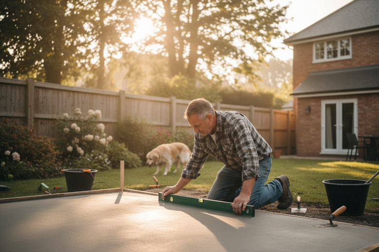 Holzpool Fundament bauen – Schritt-für-Schritt Anleitung für Betonplatte & Untergrund
