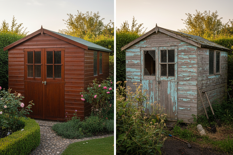 Gartenhaus pflegen: So schützen Sie Holz dauerhaft vor Wetter & Feuchtigkeit