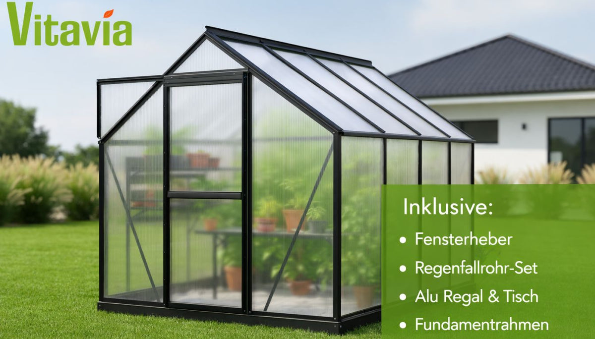 Vitavia Venus Gewächshaus-Sets: 6mm Profi-Ausstattung zum Super-Sonderpreis