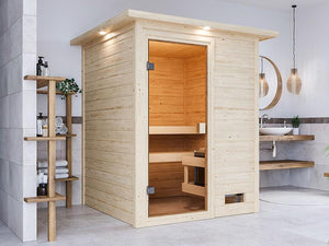 Sauna niedrige Deckenhöhe