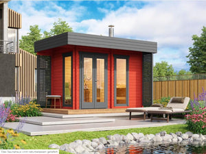 Gartensauna mit Holzofen