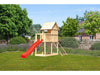 Karibu Stelzenhaus Frieda + Rutsche rot + Netzrampe