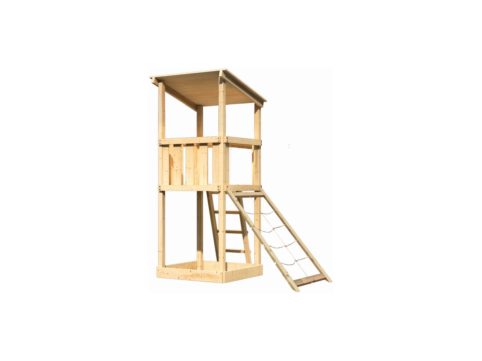 Karibu Spielturm Anna + Netzrampe