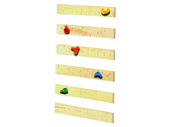 Spielturm Anna + Rutsche rot + Anbauplattform + Kletterwand