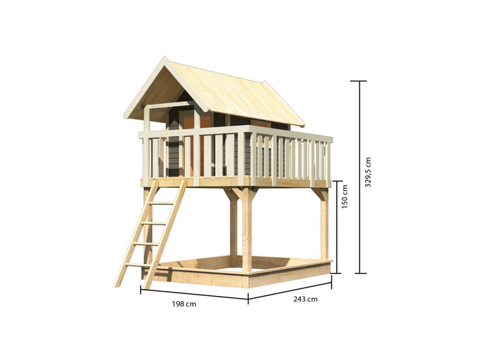 Karibu Stelzenhaus Fidel terragrau