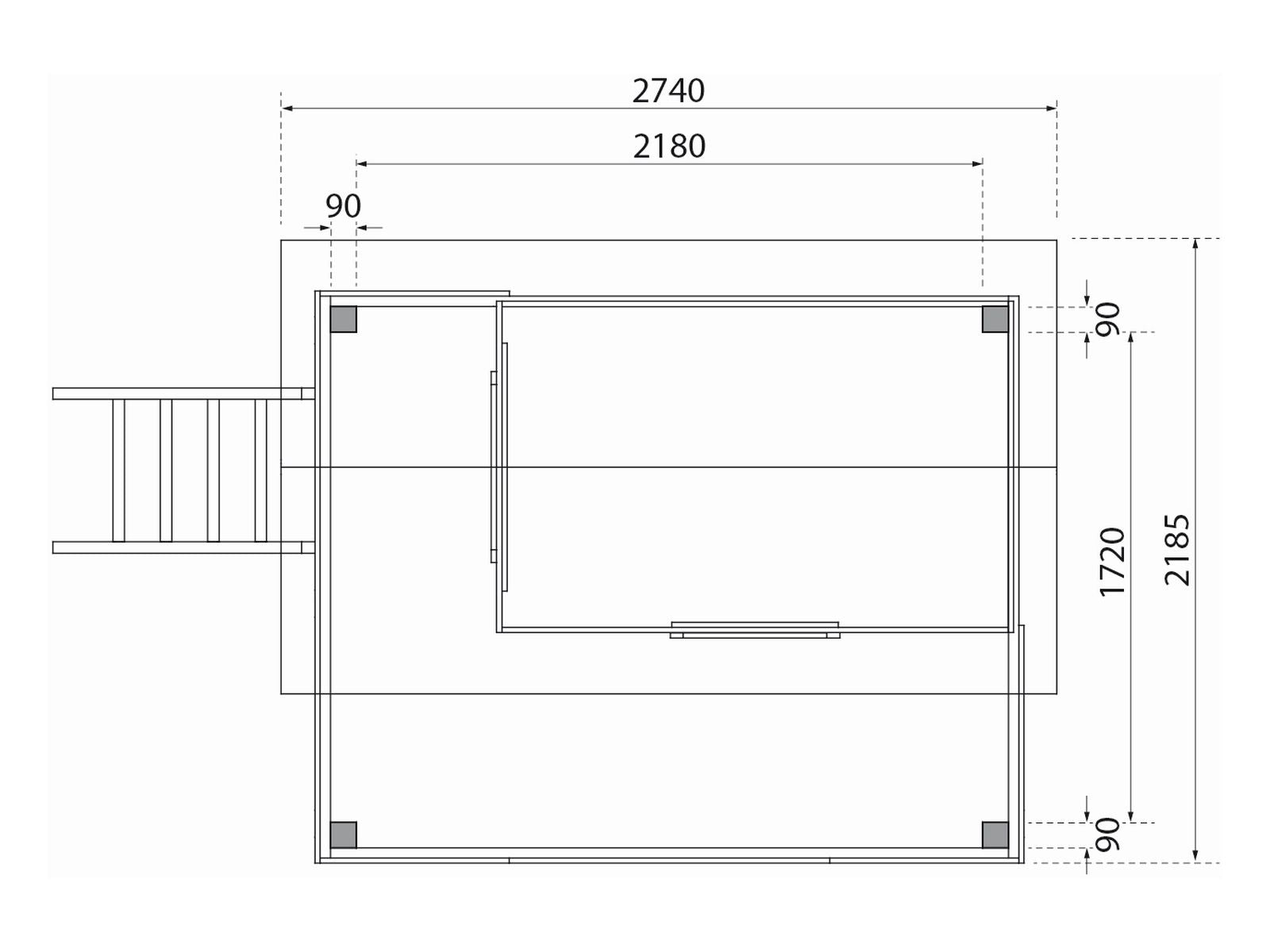 Karibu Stelzenhaus Fidel terragrau