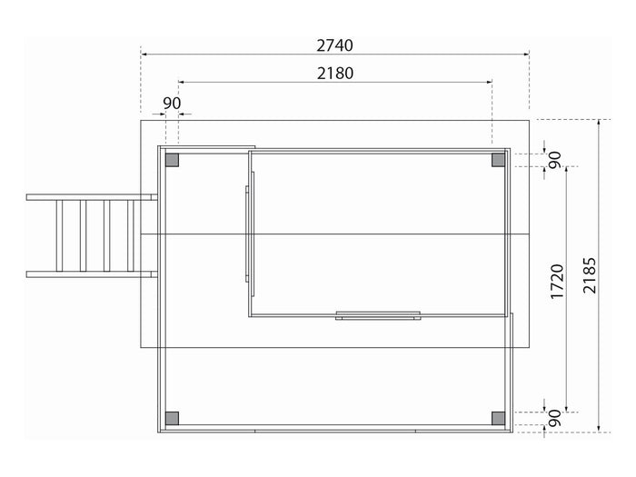 Karibu Stelzenhaus Fidel terragrau