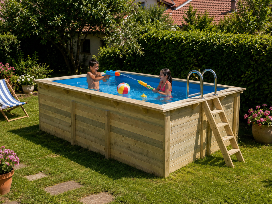 Karibu Rechteck Pool Größe 2