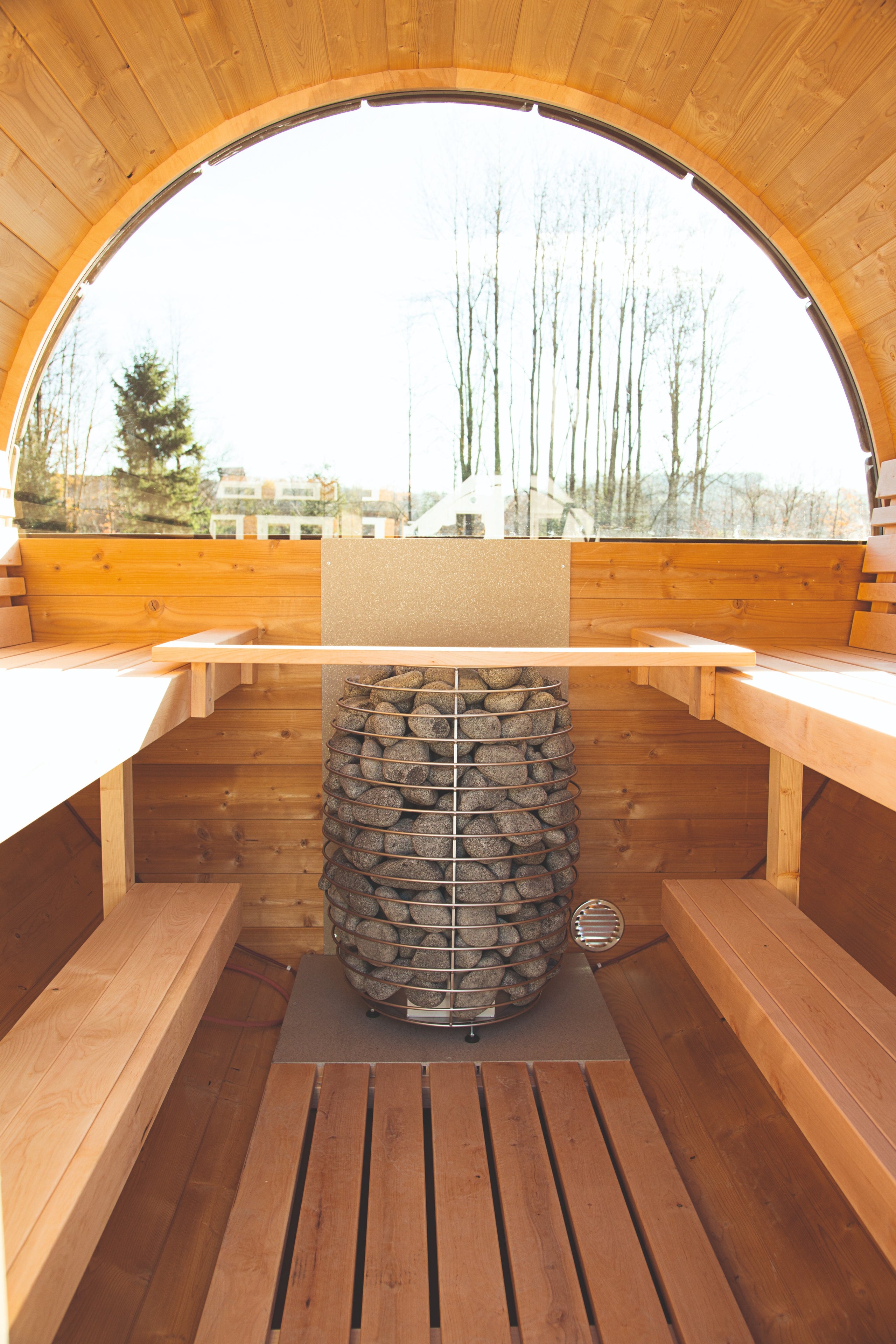 Wolff Finnhaus Einzelfenster feststehend Upgrade Halbrundglas für Ø 235