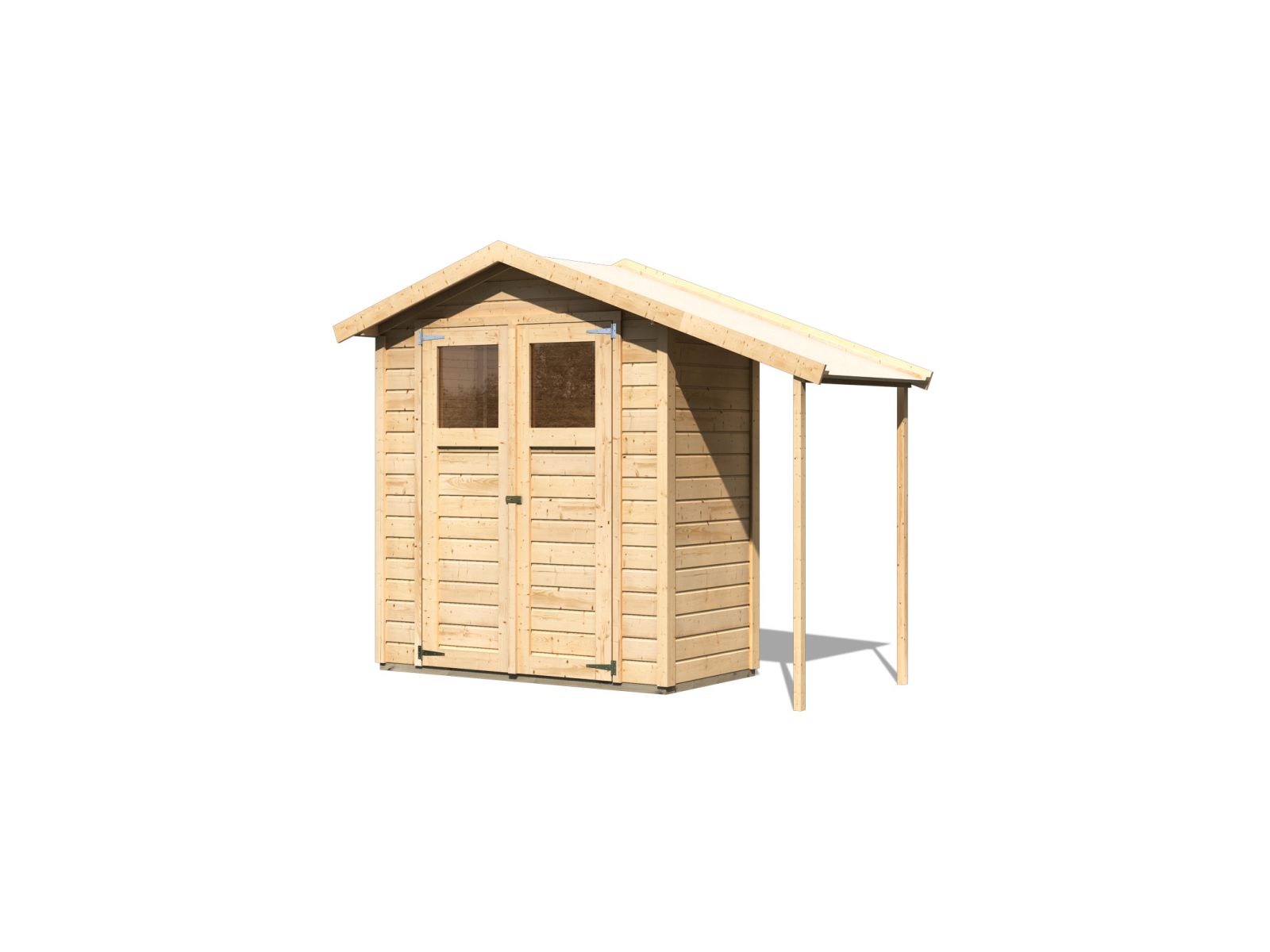 Karibu Gerätehaus Dana natur 14 mm