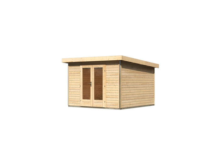 Karibu Gartenhaus Radeburg 1 natur 40 mm