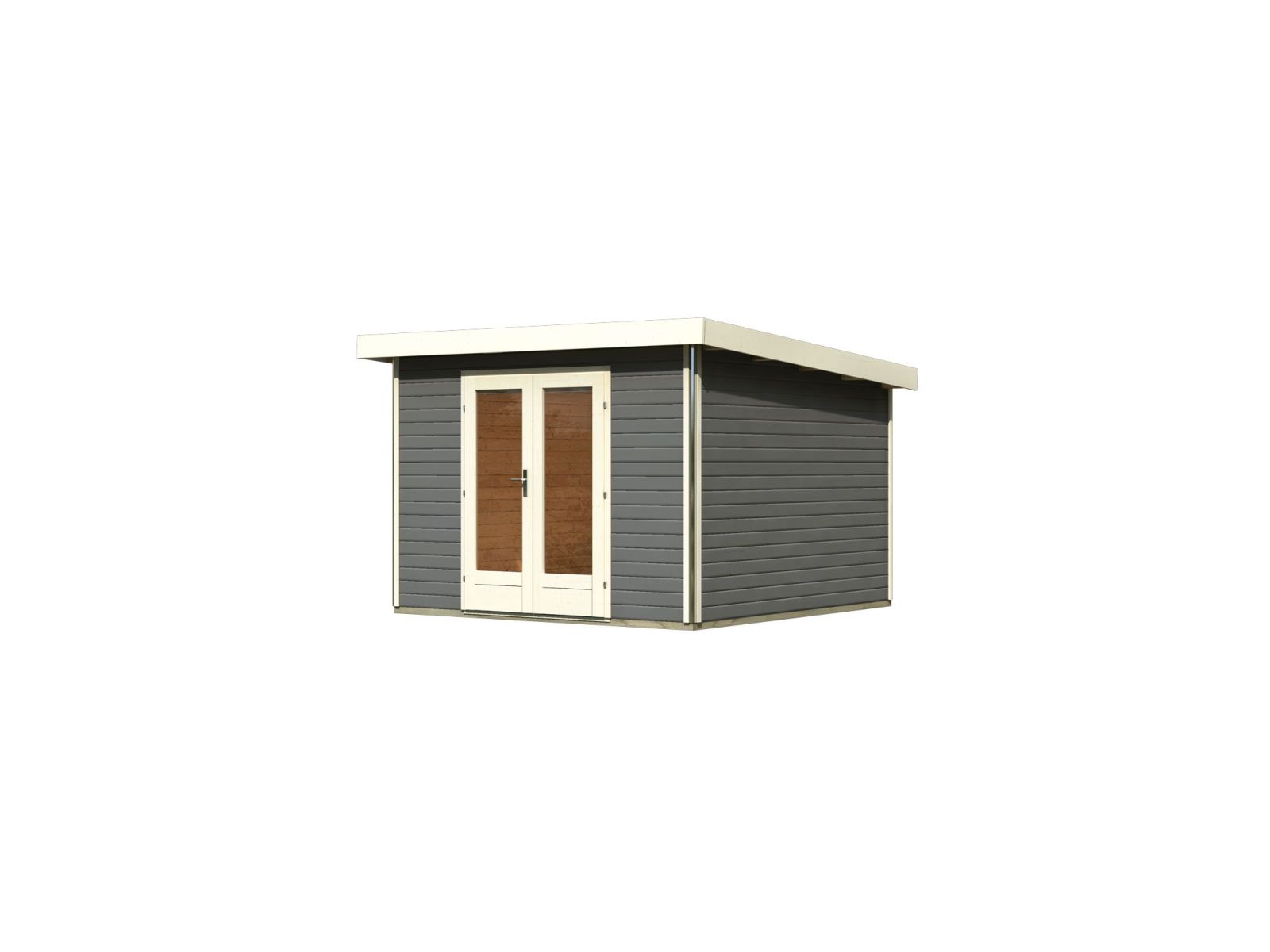 Karibu Gartenhaus Radeburg 1 terragrau 40 mm