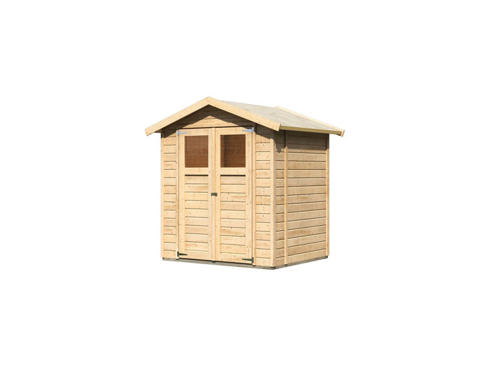 Karibu Gerätehaus Dahme 2 natur 14 mm