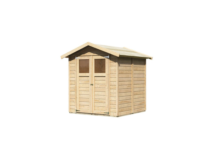 Karibu Gerätehaus Dahme 3 natur 14 mm