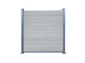 WPC Zaun Holm Zaunerweiterung 187 cm inkl. Pfosten – Smoke White