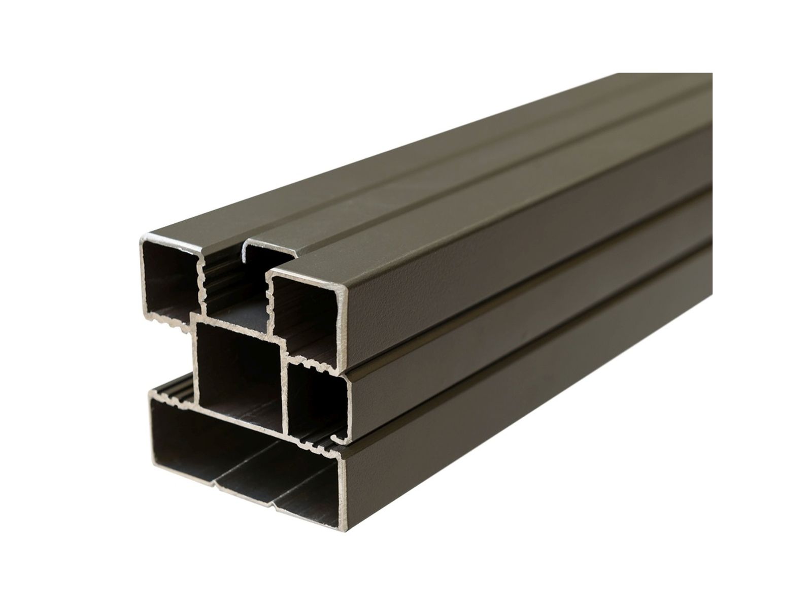 T&J WPC Zaun Elze Anbaufeld (Komplettset) – Anthrazit, Pfosten 240 cm