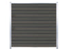 T&J WPC Zaun Wollbach Grundfeld (Komplettset) – Grau, Pfosten 270 cm