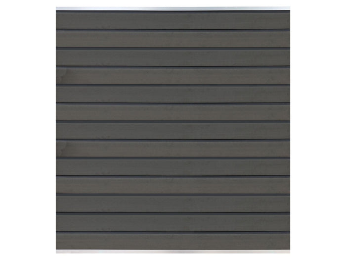 T&J WPC Zaun Wollbach Anbaufeld (Komplettset) – Grau, Pfosten 270 cm