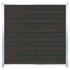 T&J WPC Zaun Wollbach Grundfeld (Komplettset) – Anthrazit, Pfosten 270 cm