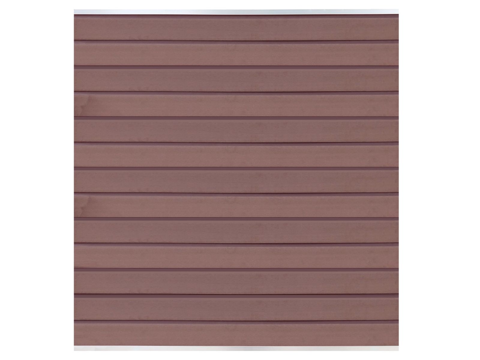 T&J WPC Zaun Wollbach Anbaufeld (Komplettset) – Mokka, Pfosten 240 cm