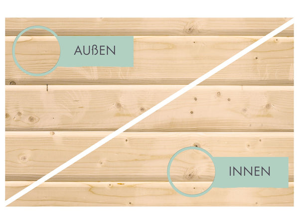 Karibu Gartenhaus Lagor 1 38 mm 2-Raum-Haus