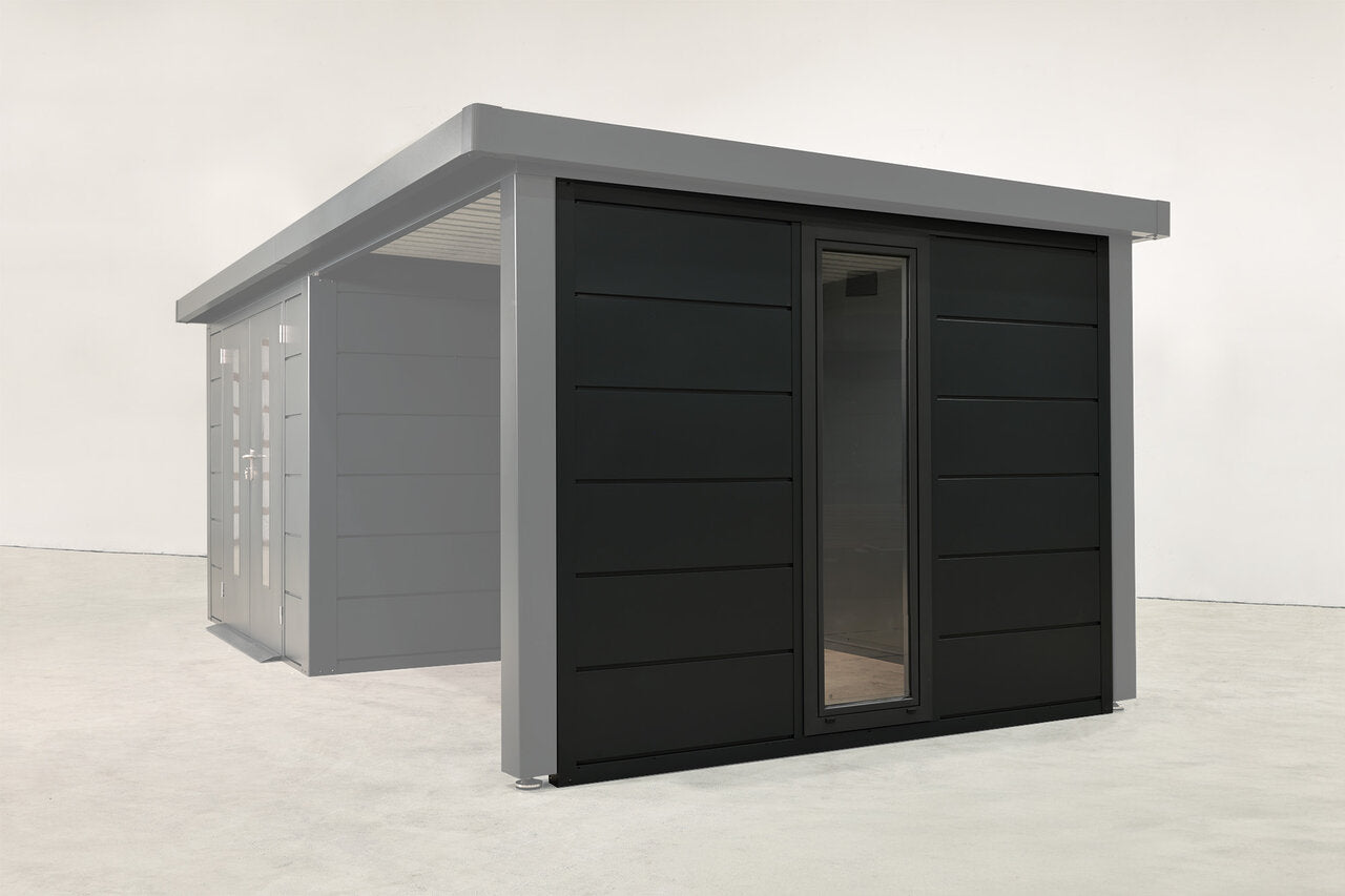 Wolff Finnhaus Seitenwand mit Fenster Doppelglas Terrasse 30