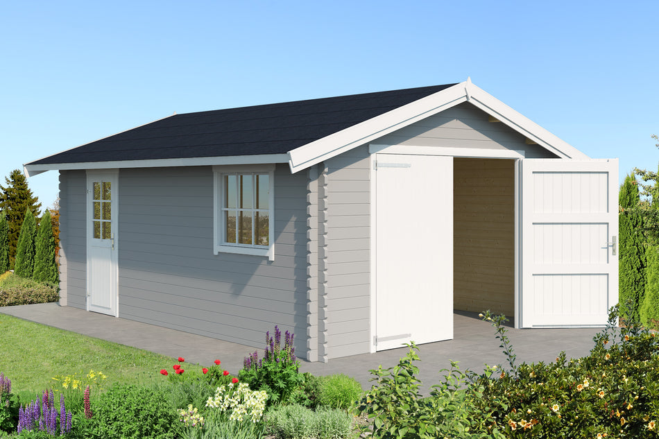 Outdoor Garage Yarik 540 lichtgrau