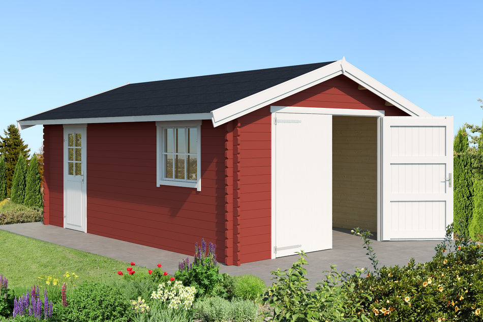 Outdoor Garage Yarik 540 schwedenrot