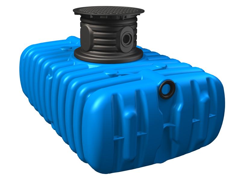 4Rain FLAT S Flachtank-Komplettpaket Garten-Comfort, 6.000 Liter (4 x 1.500 Liter)