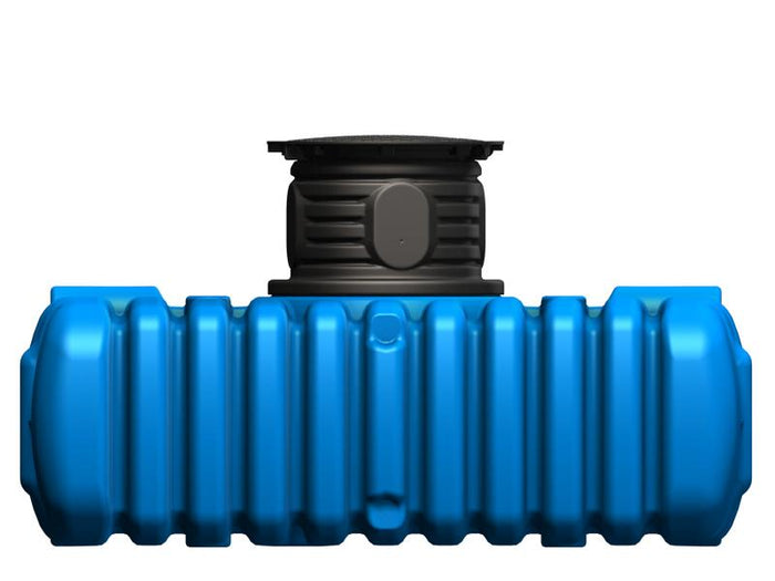 4Rain FLAT S Flachtank-Zisterne 1500 Liter, inkl. Schachtverlängerung
