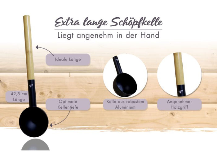 Karibu Saunazubehör-Set Premium 5-teilig