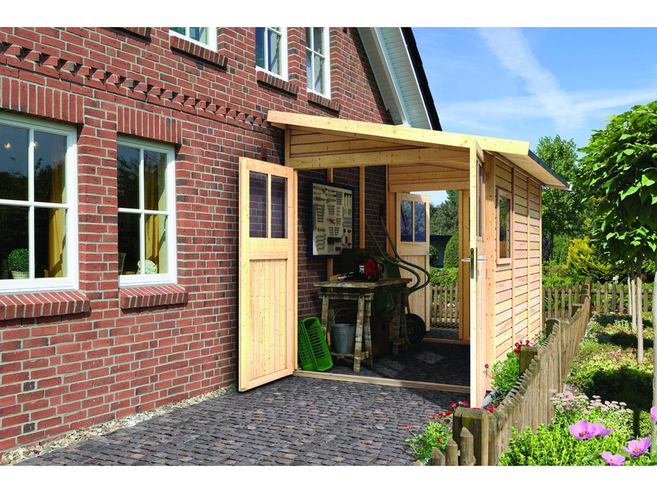 Karibu Gartenhaus Wandlitz 3 natur 19 mm