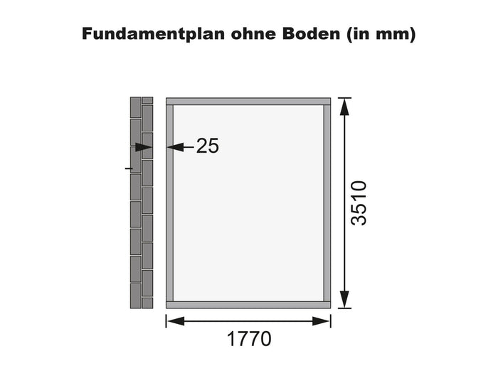 Karibu Gartenhaus Wandlitz 4 natur 19 mm