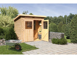 Karibu Gartenhaus Glücksburg 3 natur 19 mm