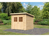 Karibu Gartenhaus Glücksburg 4 natur 19 mm