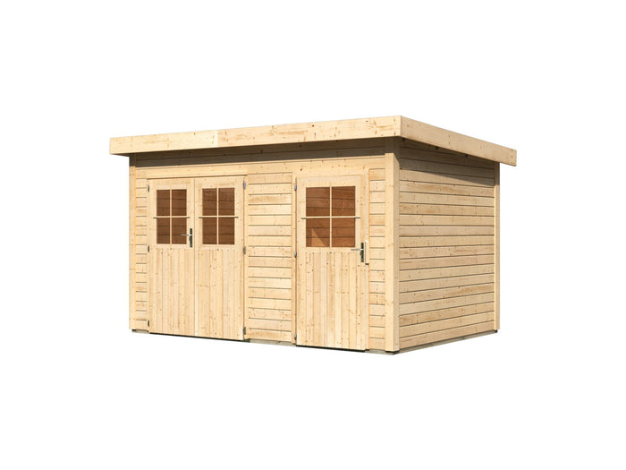 Karibu Gartenhaus Tintrup 2-Raum-Haus natur 28 mm