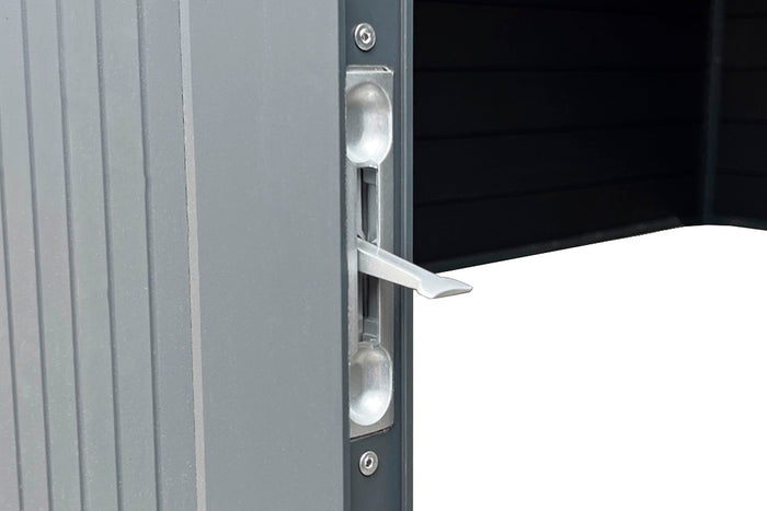 Wolff Finnhaus WPC-Haus Tona 5024 Anthrazit mit Wandpaket