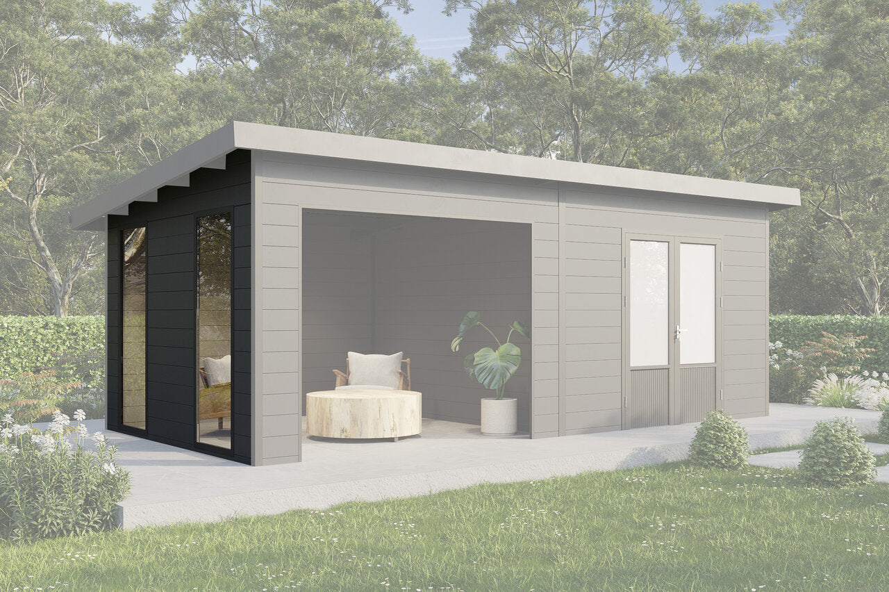 Wolff Finnhaus Wandpaket 5024/6024 Anthrazit