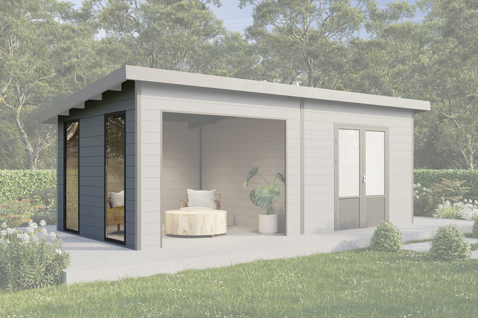 Wolff Finnhaus Wandpaket 5024/6024 Hellgrau