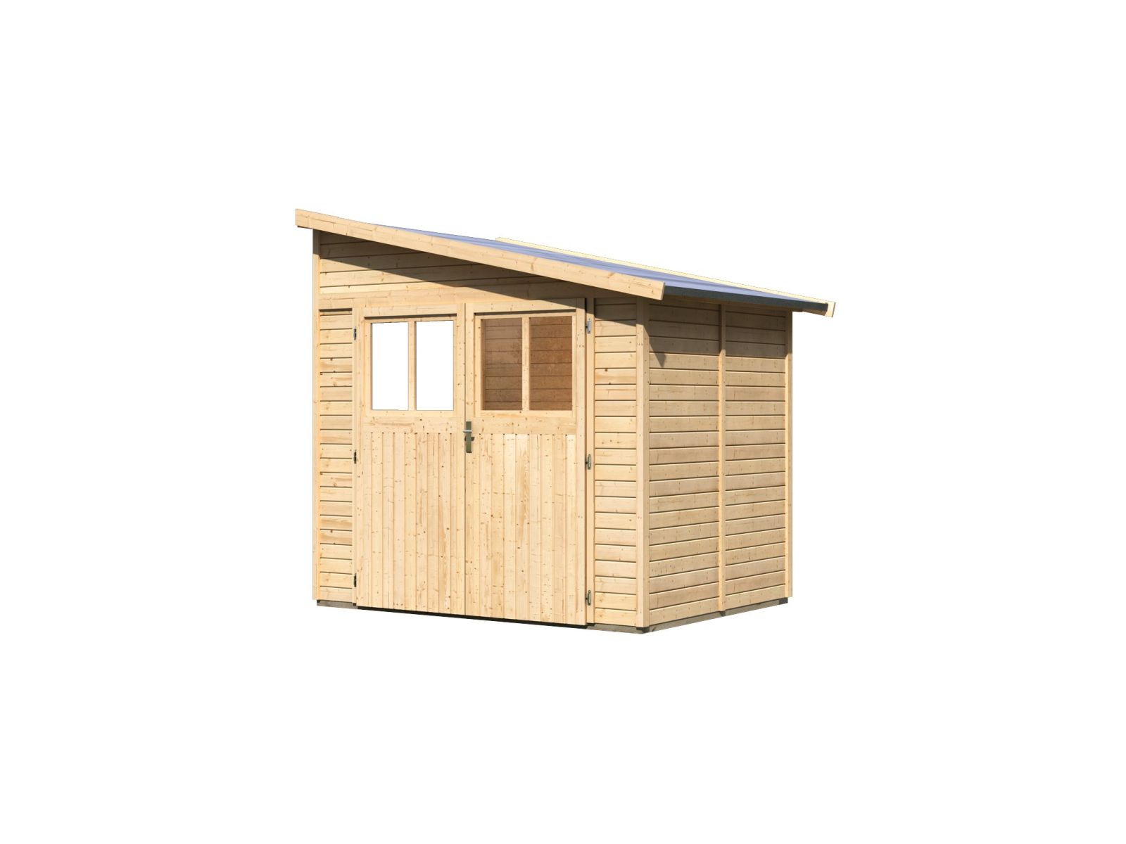 Karibu Gartenhaus Bomlitz 2 natur 19 mm
