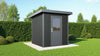 WPC Gartenhaus Linia 2020 inkl. Dachrinnen-Set, 2-farbig Grau/Anthrazit