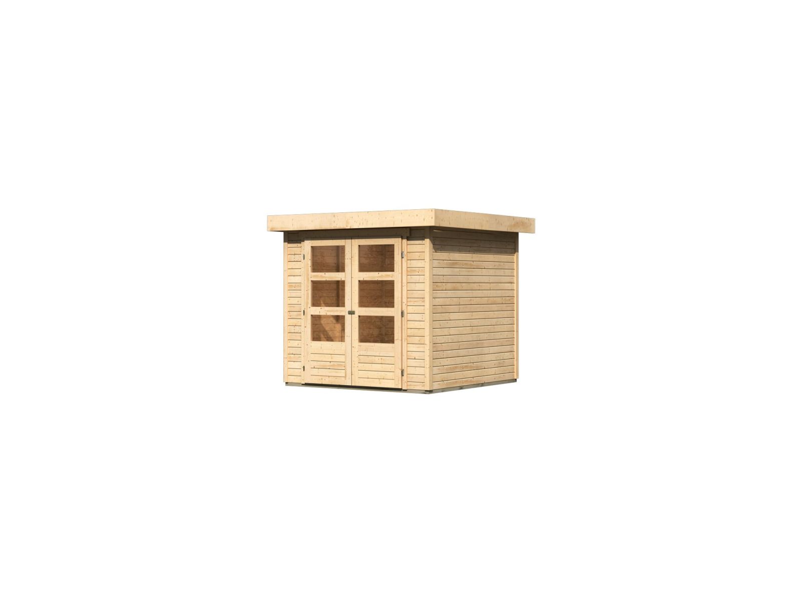 Karibu Gartenhaus Askola 2 natur 19 mm