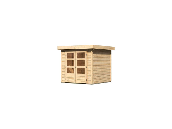 Karibu Gartenhaus Askola 2 natur 19 mm