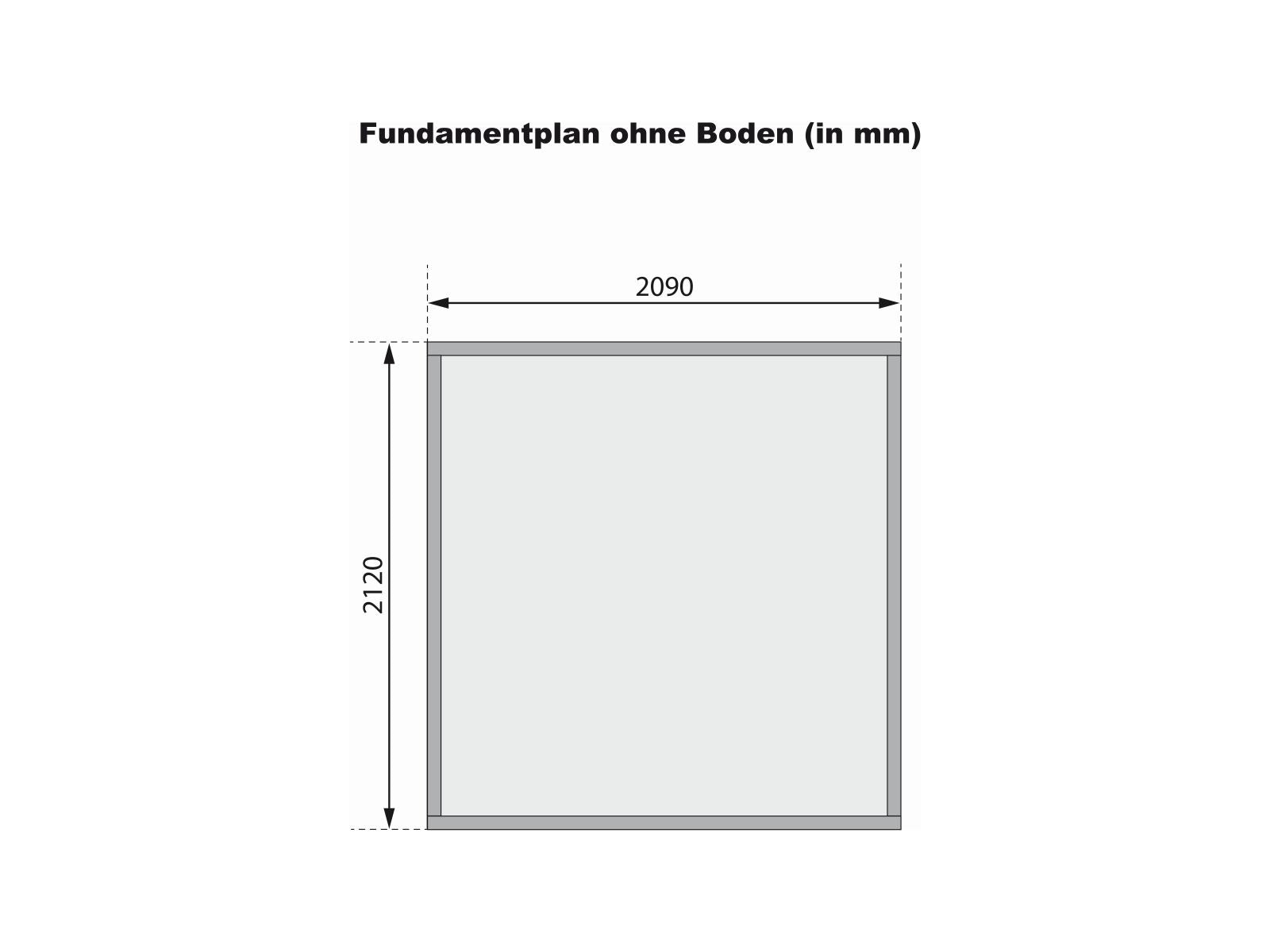 Karibu Gartenhaus Askola 2 natur 19 mm
