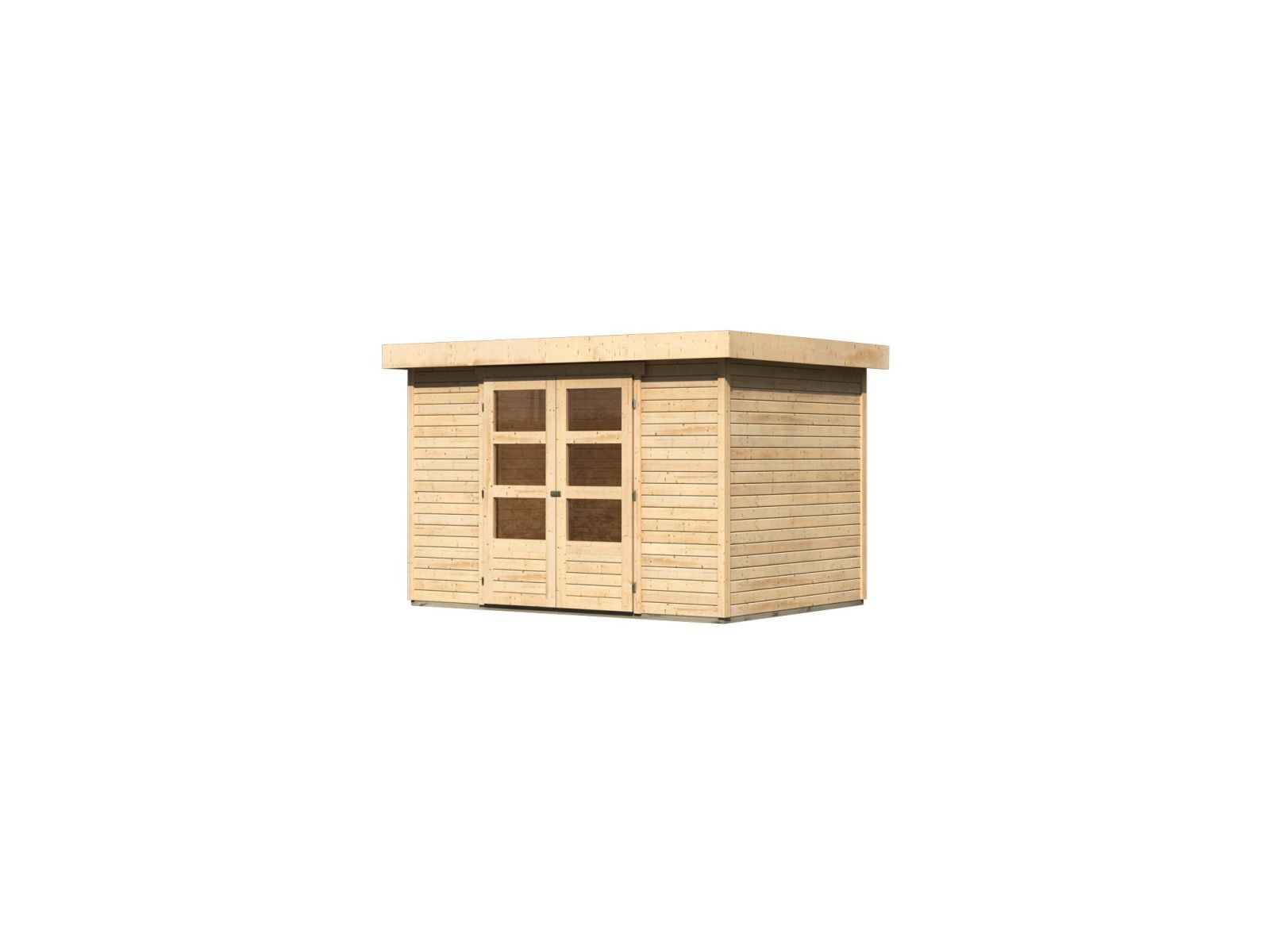Karibu Gartenhaus Askola 4 natur 19 mm